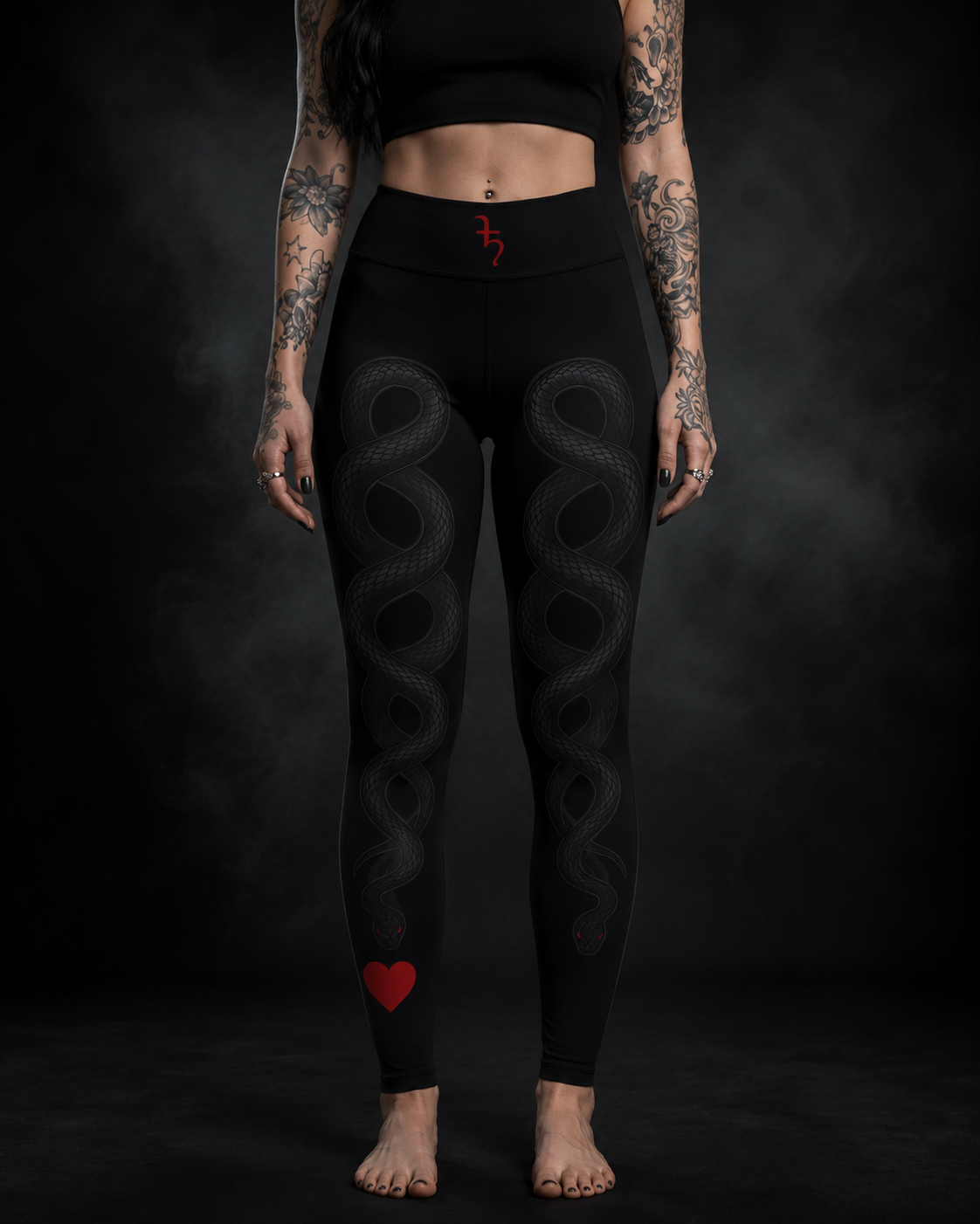 SERPENTIS HEART —  Yoga Leggings