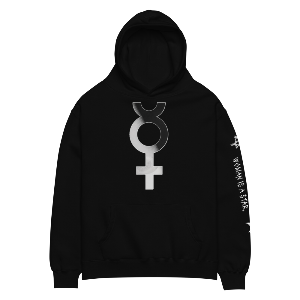 HIDDEN LIGHT | Oversized Heavyweight Hoodie – Lux in Tenebris - FixedStars Apparel
