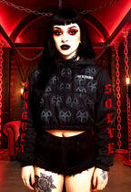 DAEMON & DEA INVERSUS | Women's Crop Windbreaker - Lux In Tenebris LUX IN TENEBRIS COLLECTION