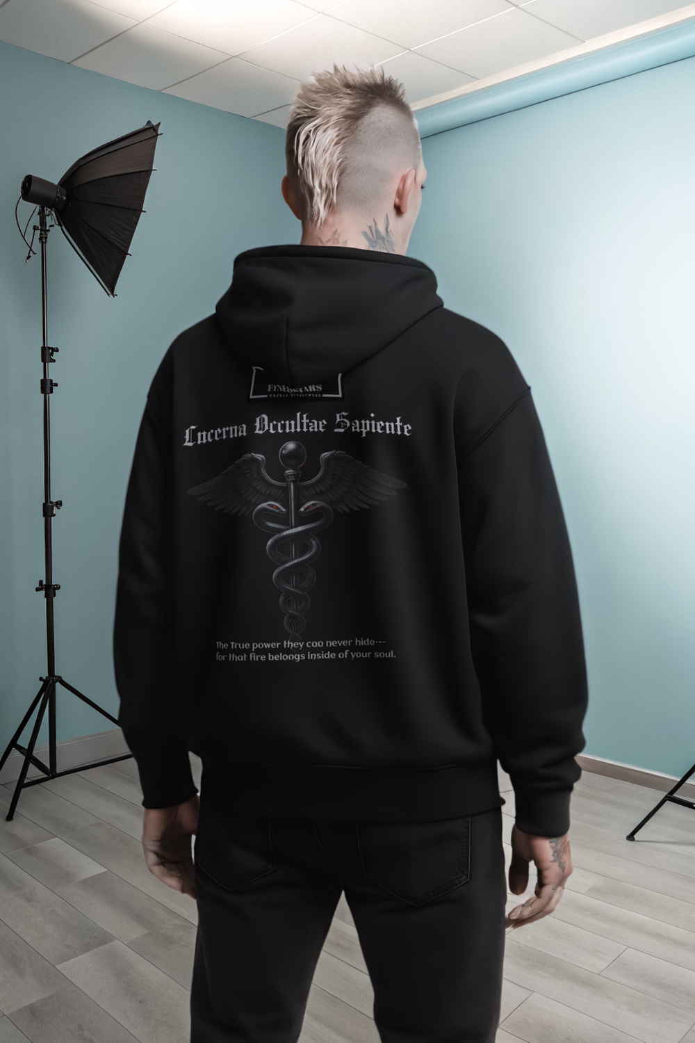 HIDDEN LIGHT | Oversized Heavyweight Hoodie – Lux in Tenebris