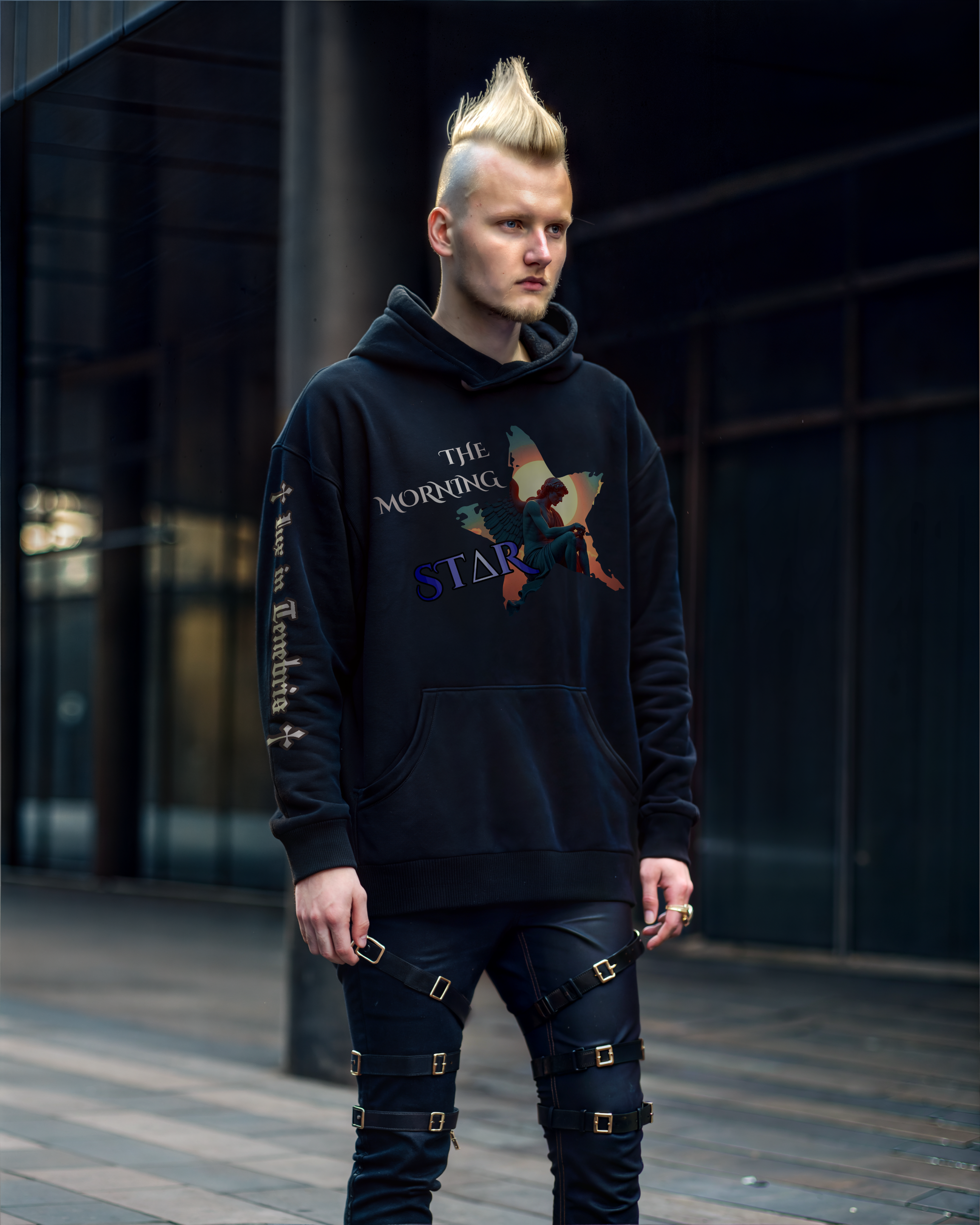 THE MORNING STAR | Unisex Oversized Heavyweight Hoodie - Lux In Tenebris