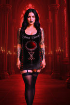 ECLIPSE KLIPPOTH | Bodycon Ritual Mini-Dress – Lux in Tenebris FixedStars Apparel