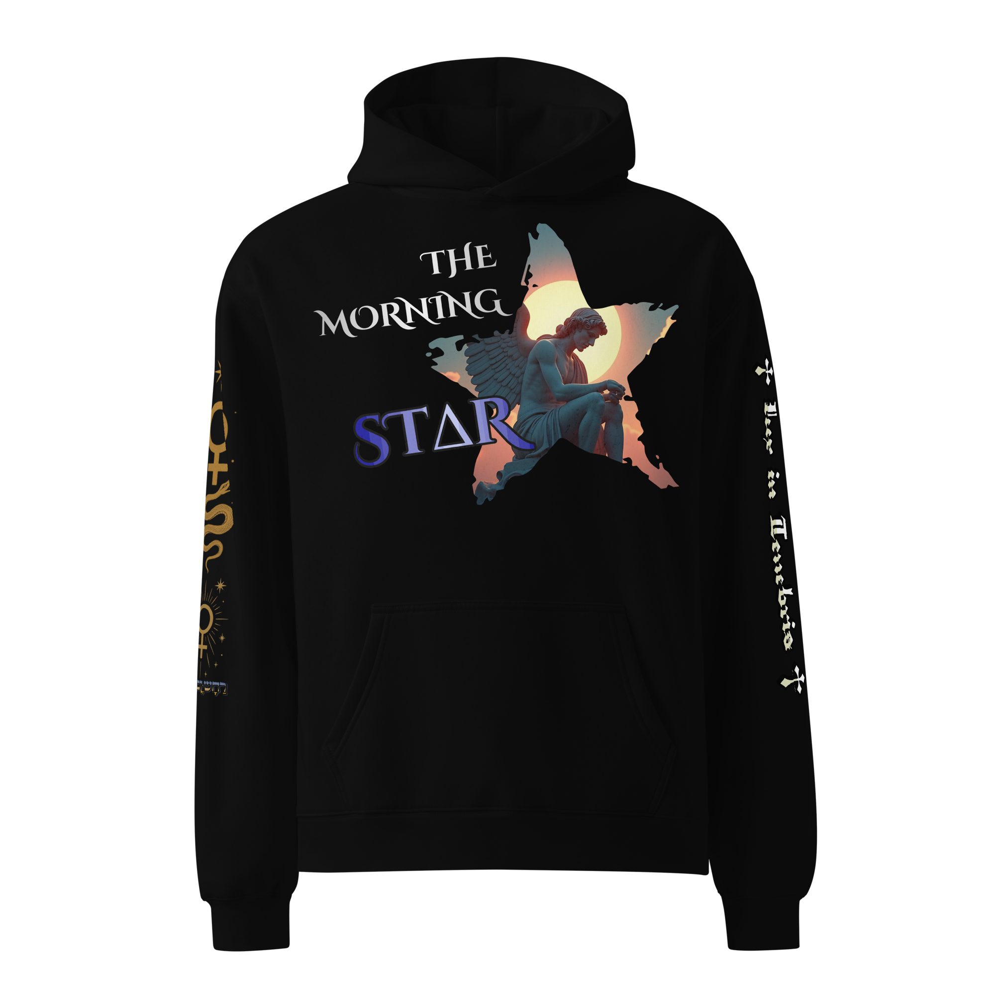 THE MORNING STAR | Unisex Oversized Heavyweight Hoodie - Lux In Tenebris
